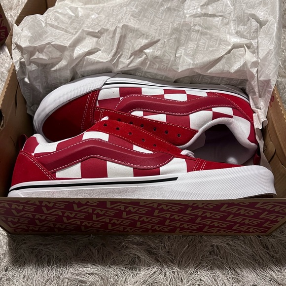 Vans Knu Skool Check Red ✅ - Picture 2 of 4